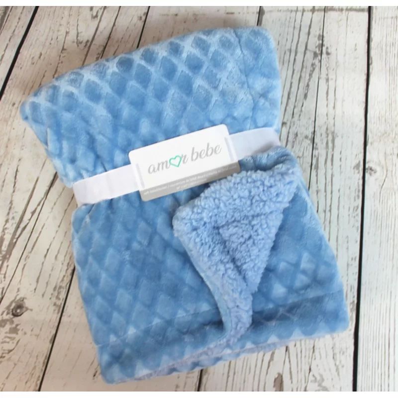 Rozell Textured Plush Baby Blanket | Wayfair North America