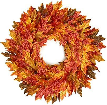 Tiny Land 26 Inch Fall Wreath for Front Door - Gift Box Included - Handcrafted Rattan Base - for ... | Amazon (US)