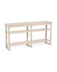 60x14x30 Solid Oak Handcrafted Surrey Sofa Console Table | TJ Maxx