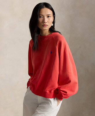 Polo Ralph Lauren Women's Lightweight Fleece Crew Neck Sweatshirt - Macy's | Macy's