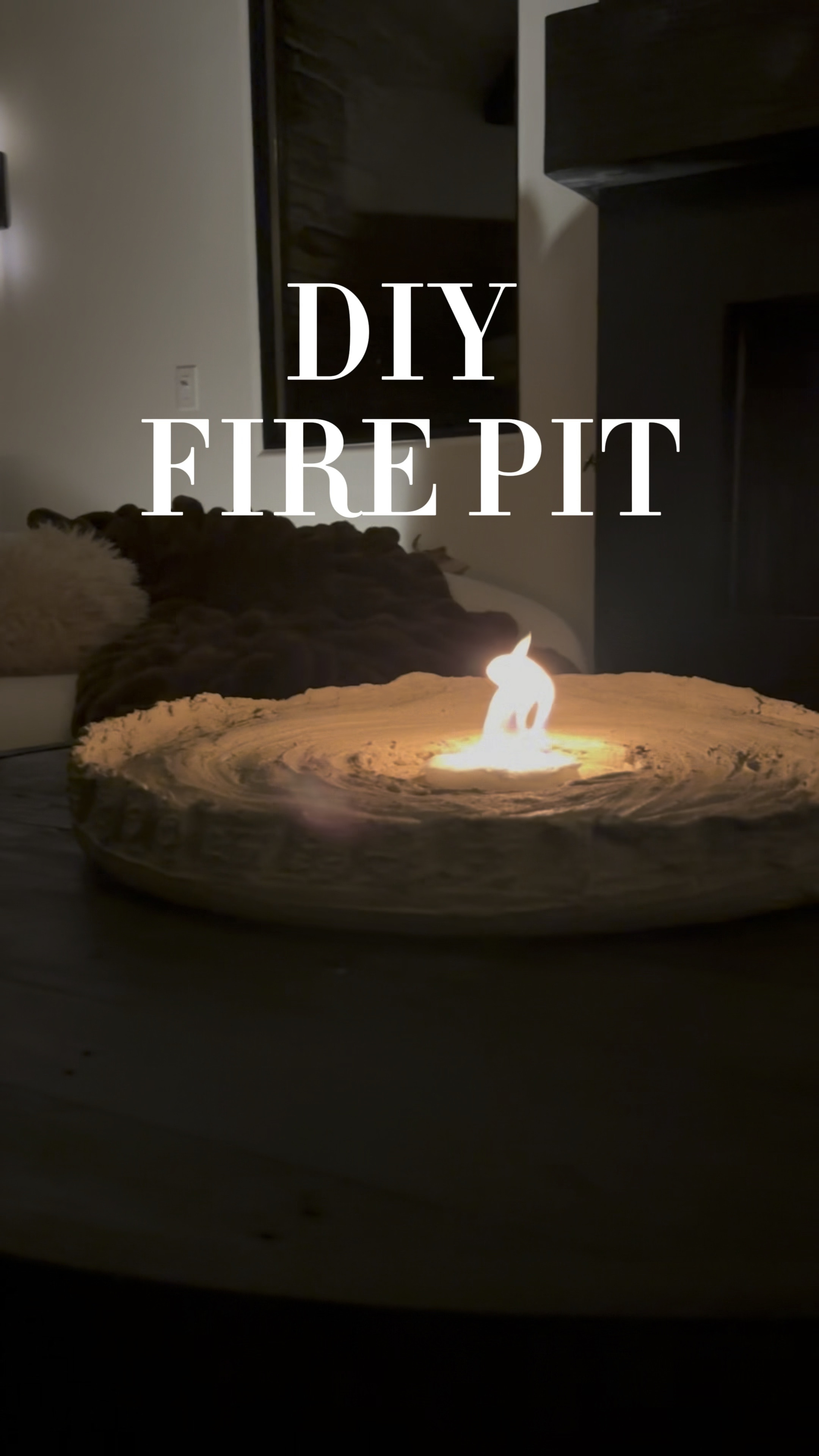 DIY Modern Organic Fire Pit!  DIY MODERN ORGANIC FIRE PIT 🔥 

What you will need: 
Everything is linked here.. 

Drop cloth (sheet, anything) 
2 Buckets 
Water 
1 box Rapid Cement All (large)
2 Foot Round Wood Piece 
1 old large towel 
1 small old rag 
Something to stir cement with 
Pepper Pecan Spray Paint 
Hollow Half Ball 
Gloves 
Ceramic Wool
91% Isopropyl Alcohol - pour this on top of your cut piece of Ceramic Wool

Disclaimer: This is a DIY fire pit. This is not food safe. Make/use at your own risk 

#firepit #homedecorideas #diy #livingroominspo #homestyling #indoorfirepit

#LTKhome #LTKover40 #LTKunder50