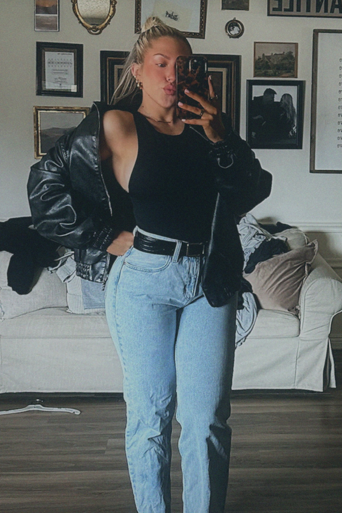 jacket is youngLA for her code BROOKEWORKSOUT / bodysuit is old from zara but linking similar! 