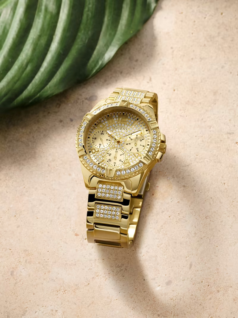 Gold-Tone Multifunction Watch | Guess US | Guess (US)