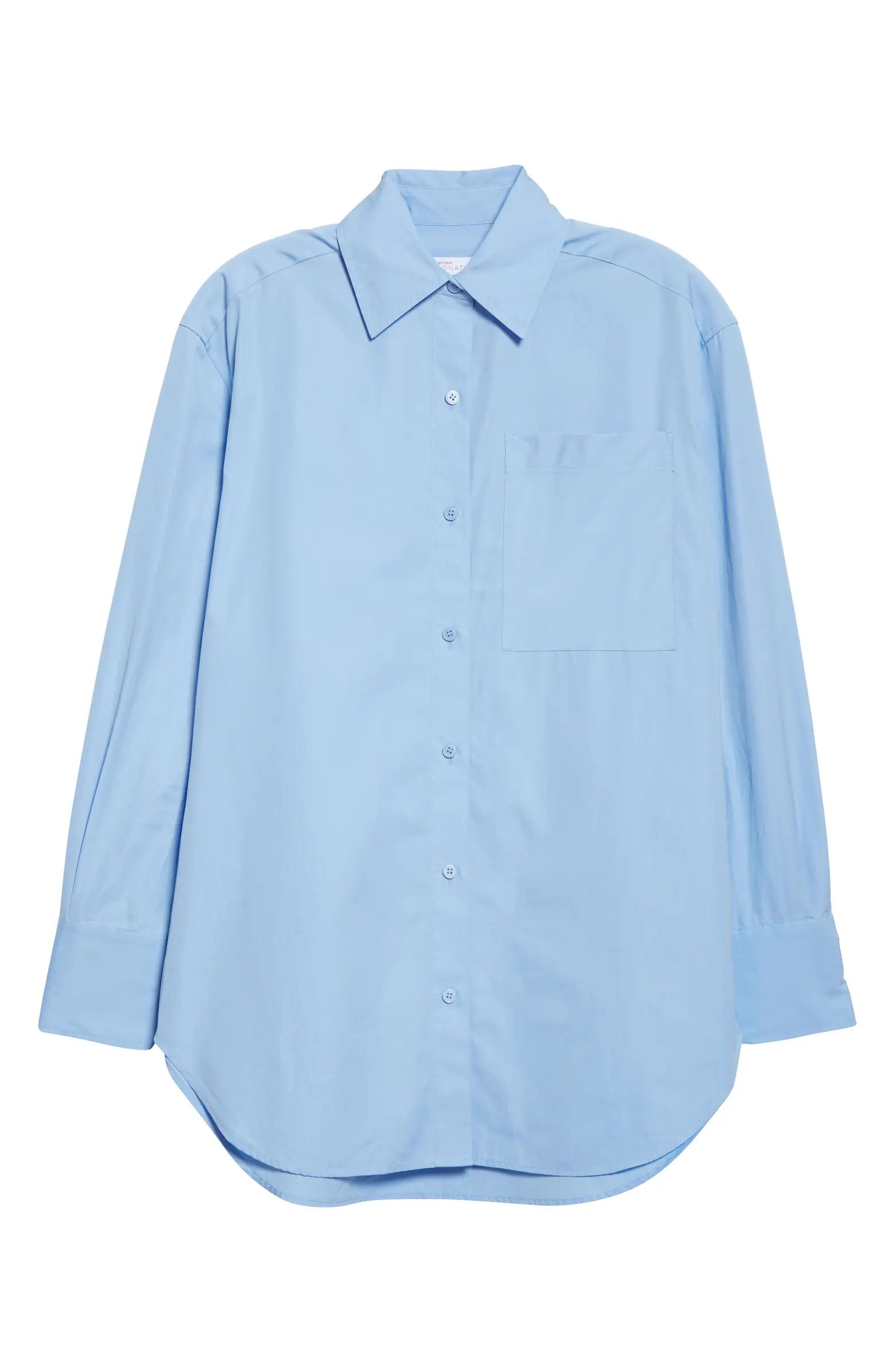 Nordstrom Signature Oversize Poplin Button-Up Shirt | Nordstrom | Nordstrom