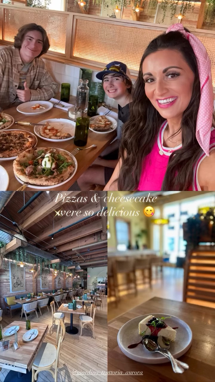 @giardino_trattoria_aurora  Pizzas & cheesecake 
were so delicious 😋

#LTKfoodie #LTKmomlife