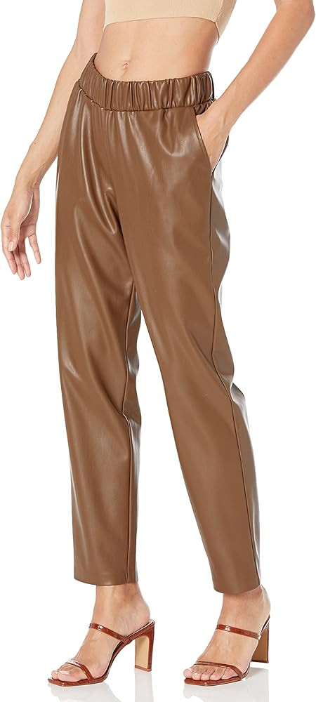 The Drop Women's @Lisadnyc Vegan Leather Pull-On Jogger | Amazon (US)