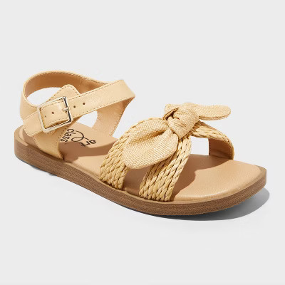 Kids' Mari Ankle Strap Sandals - art class™ Beige 1 | Target