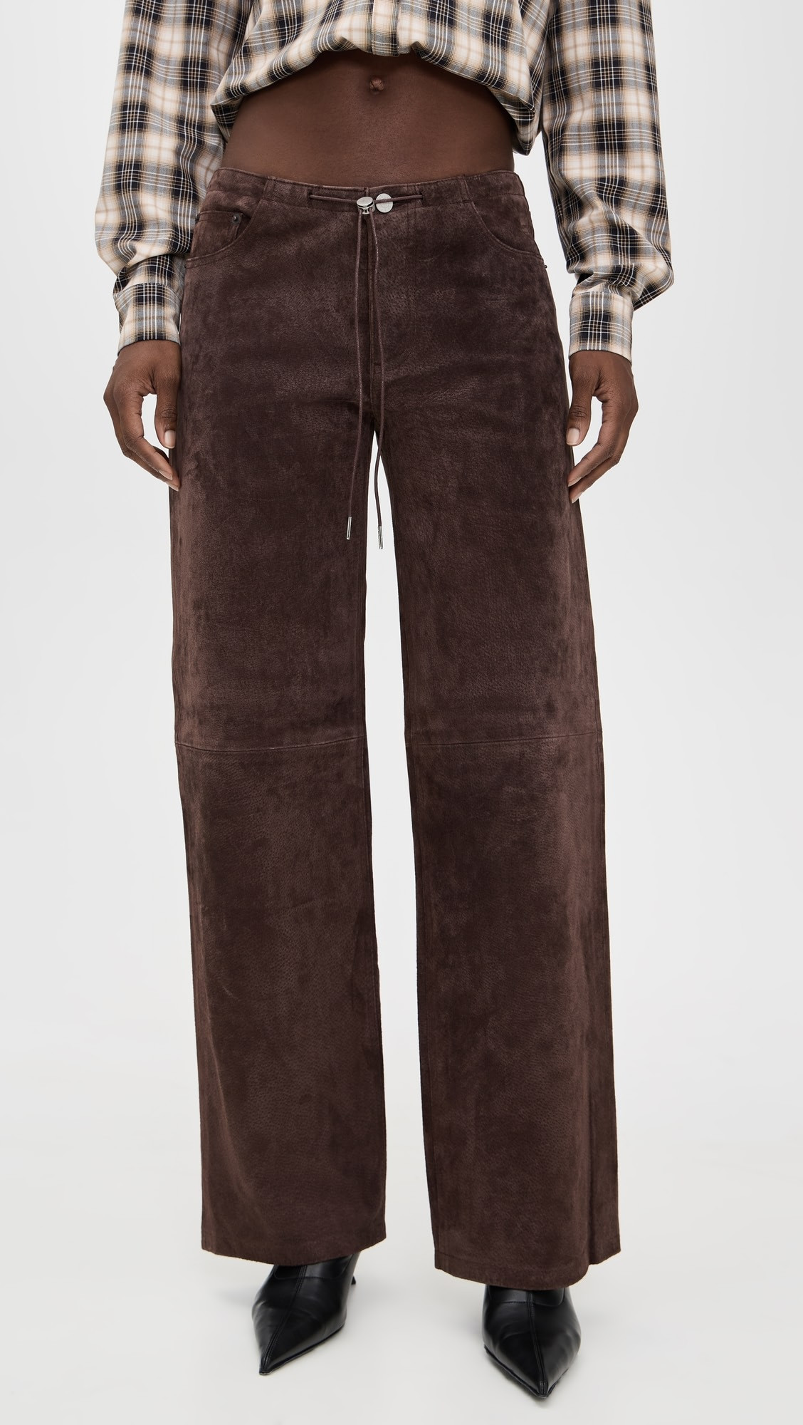 Cool Jeans in Chocolate Suede | Shopbop
