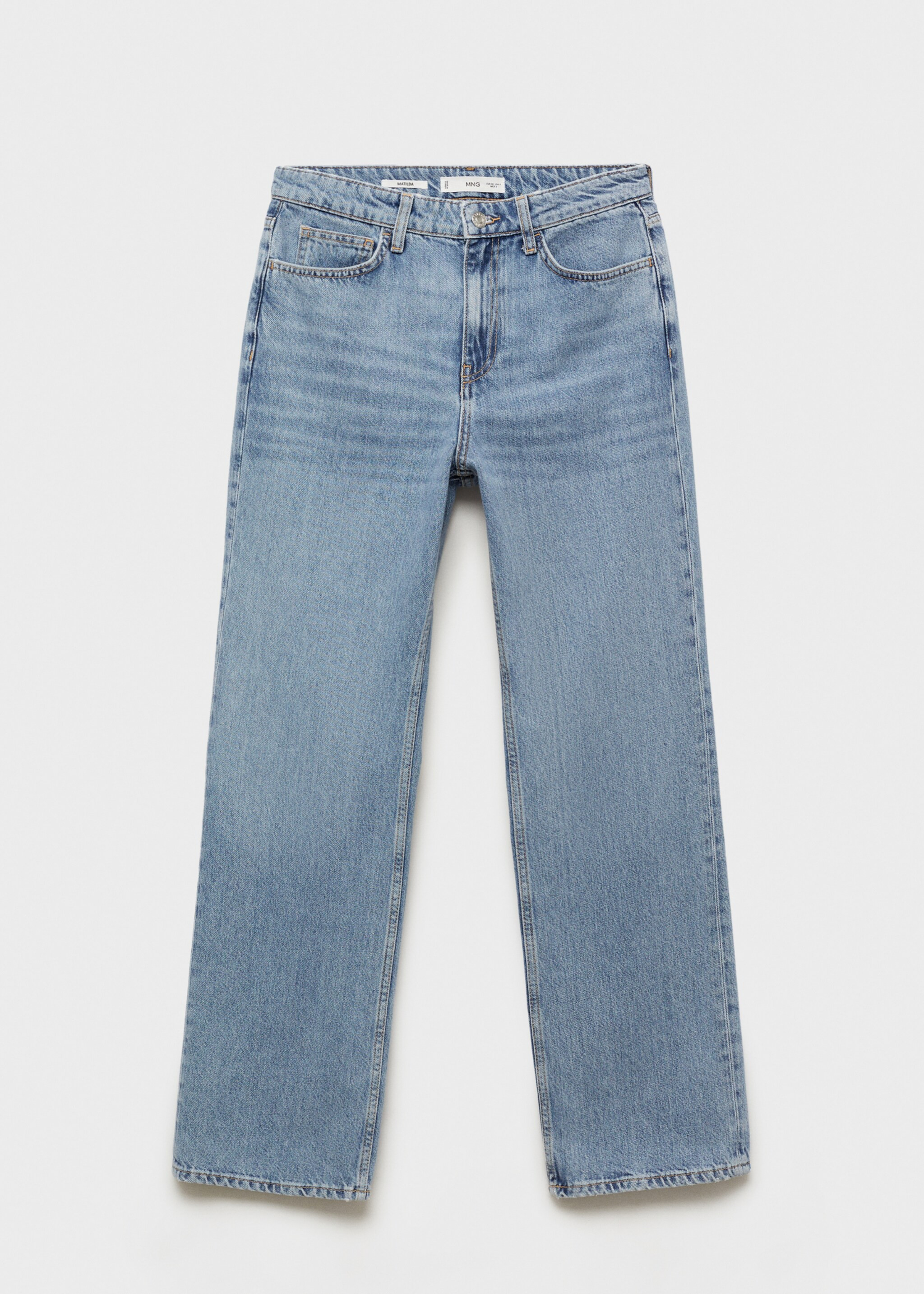 Miami medium-rise straight-fit jeans - Women | MANGO United Kingdom | MANGO (UK)