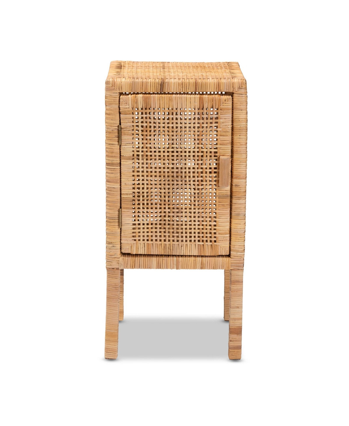 Furniture Vivan 13" Rattan Bohemian Nightstand - Natural Brown | Macy's