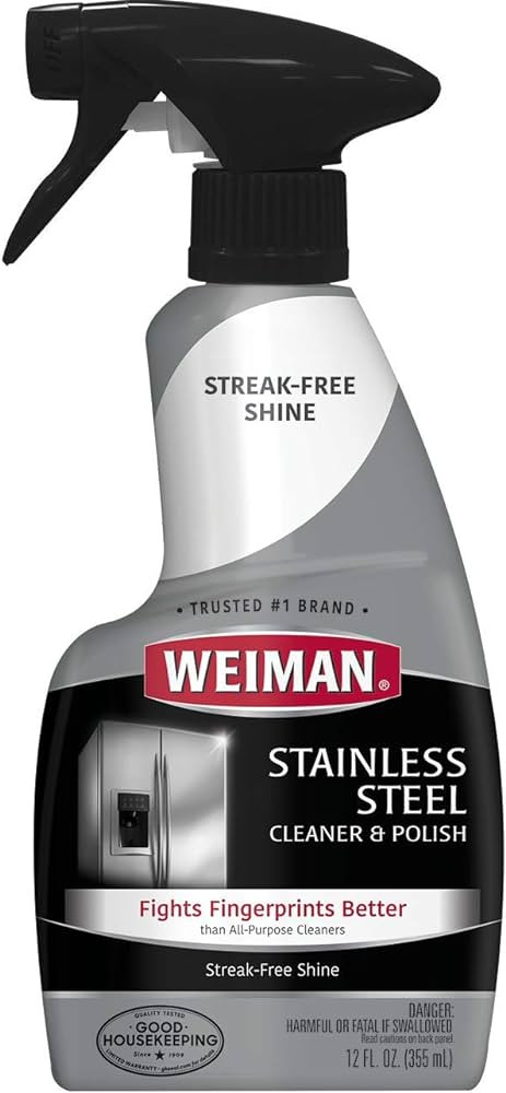 Weiman Stainless Steel Cleaner and Polish Trigger Spray - Protects Against Fingerprints and Leave... | Amazon (US)