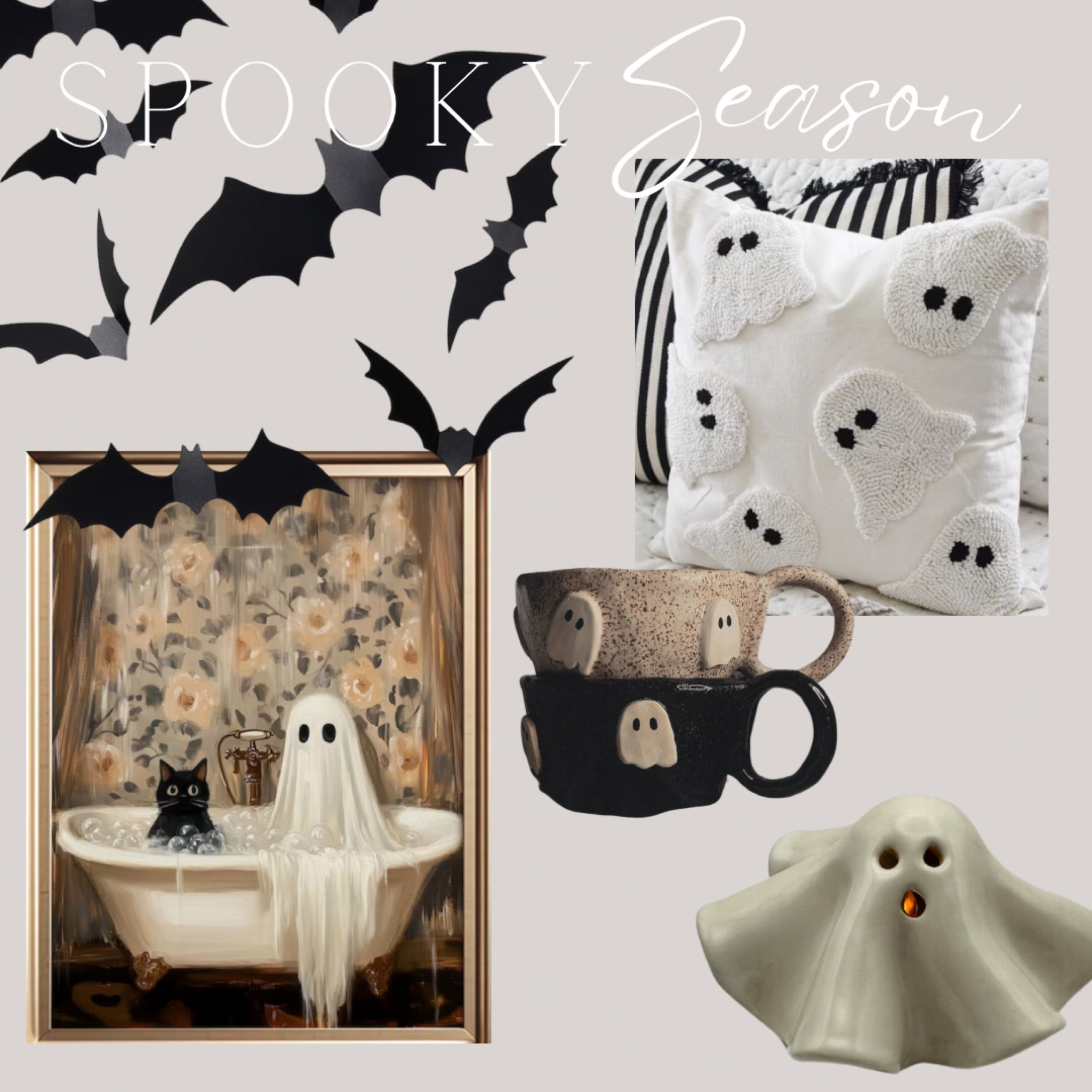 Spooky season, Halloween decor, ghost decor, bats, Halloween art, ghost pillow, Halloween books 

#LTKSeasonal #LTKHalloween