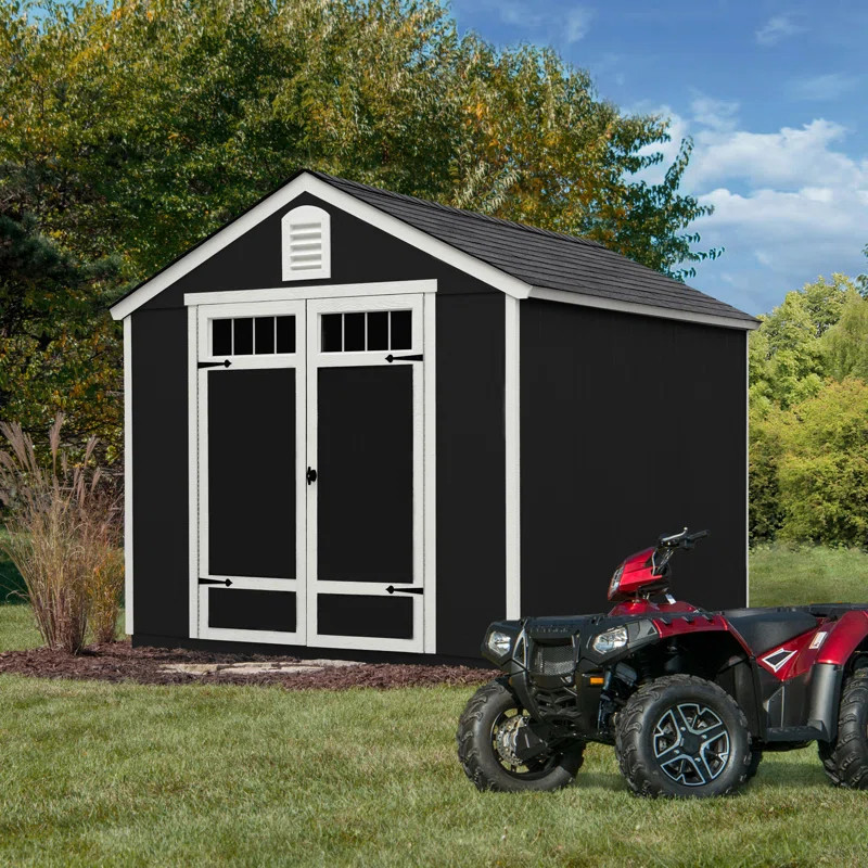 Greenbriar 8 ft. W x 10 ft. D Wood Storage Shed With Floor | Wayfair North America