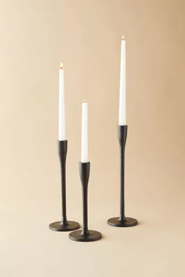 Matte Black Candlestick | Anthropologie (US)