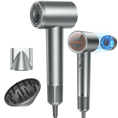 Teendow 1500W Fast Dry Hair Dryer, 150,000 RPM Brushless Motor, Negative Ion Hair Dryer for Fast Drying, Low Noise,With Diffuser for Home Salon Travel | Target