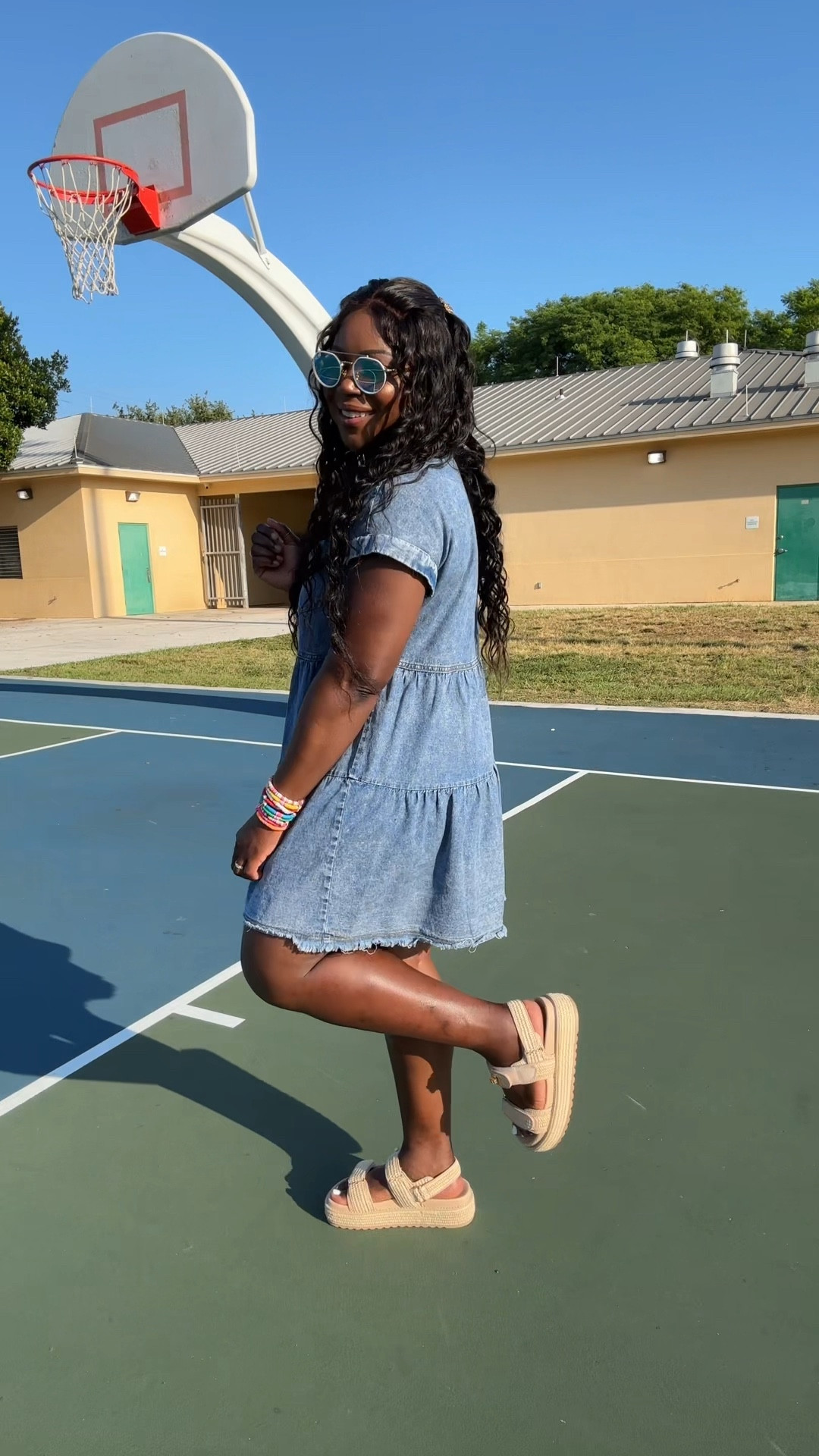 Summer outfit! Got these new sandals in that are perfect for summer and a great option for people who have a wide foot like me!!

#LTKMidsize #LTKItBag #LTKFindsUnder100