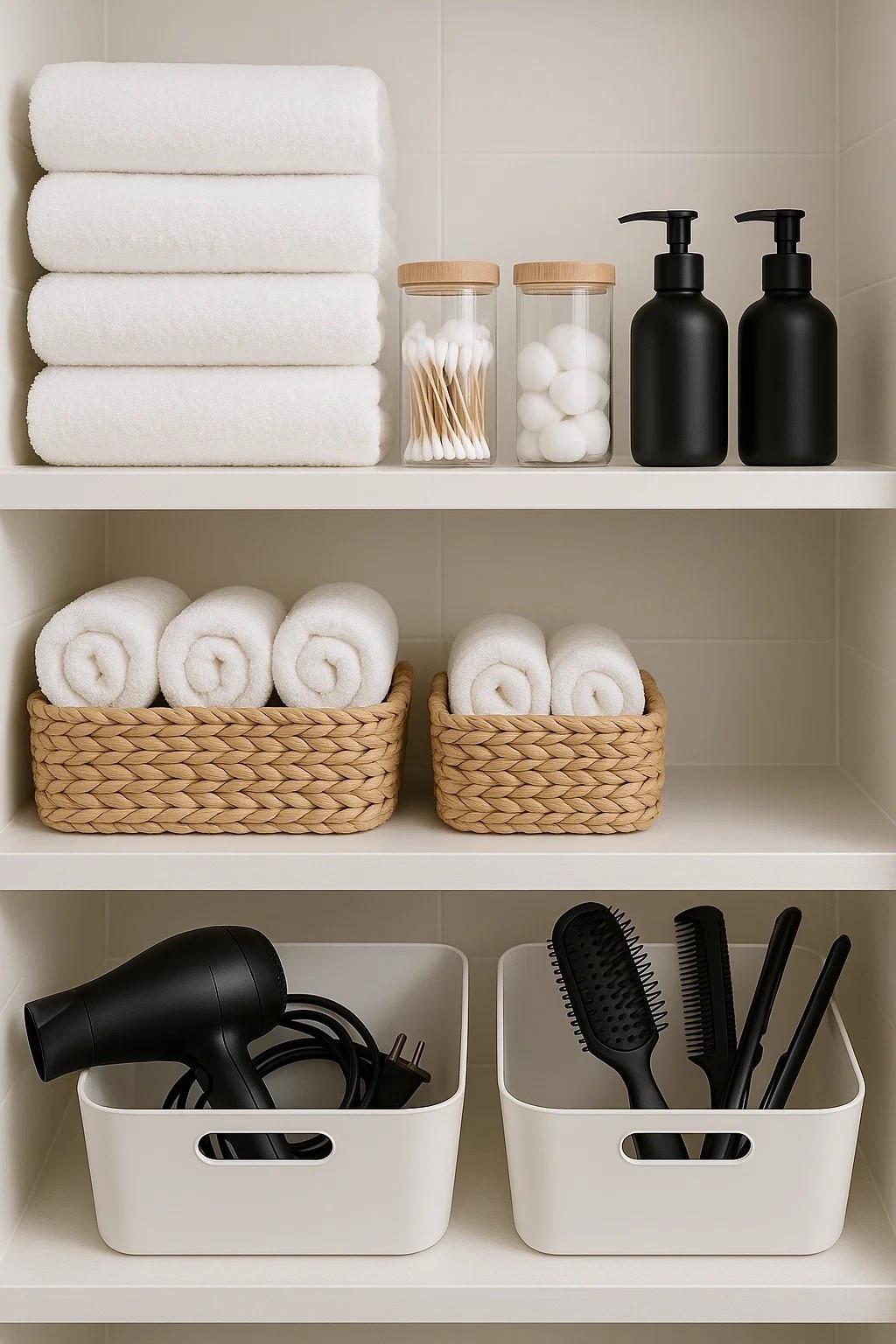 Simple bathroom styling that feels like a spa 🛁✨ Neutral textures + chic  finds make all the difference! Linked my top picks so you can recreate this look.