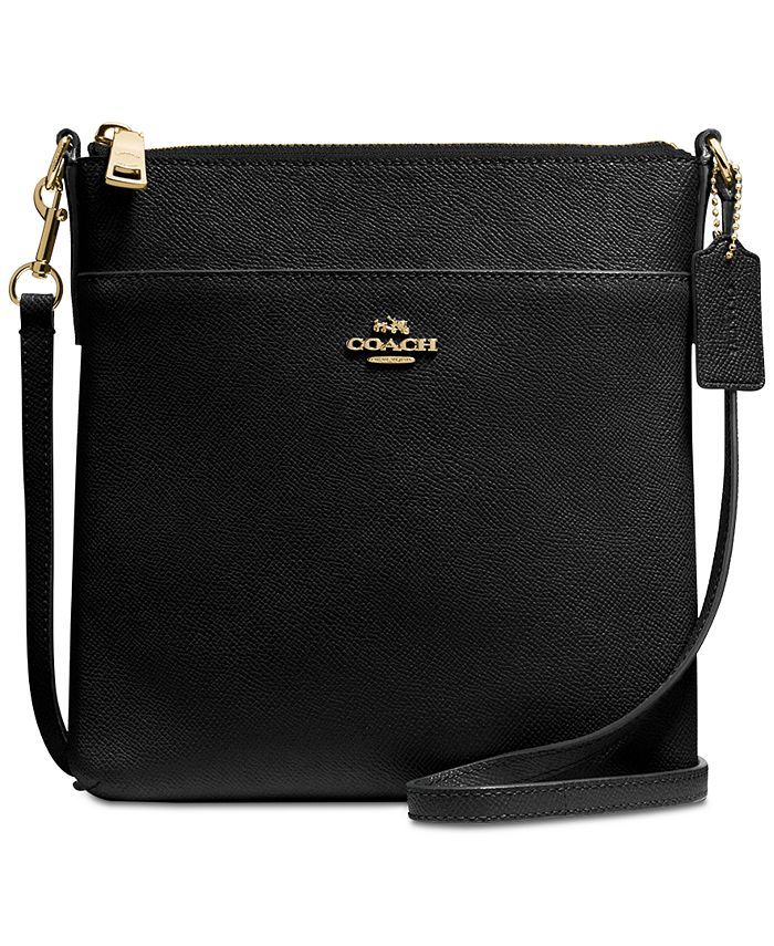 COACH Kitt Crossgrain Leather Crossbody  & Reviews - Handbags & Accessories - Macy's | Macys (US)