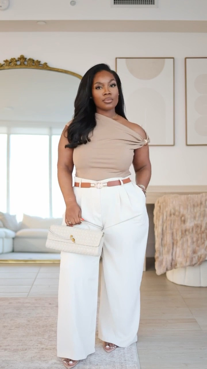 Corporate chic workwear inspo from amazon✨

Top: Size L (Khaki) 
Pants: Size XXL Short 

Amazon outfits, curvy girl outfits, Amazon fashion, work outfits, business casual workwear, affordable workwear, Emmy Petit

#LTKMidsize #LTKPetite #LTKWorkwear