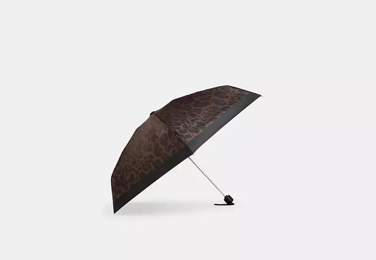 Uv Protection Mini Umbrella With Leopard Print | Coach (US)