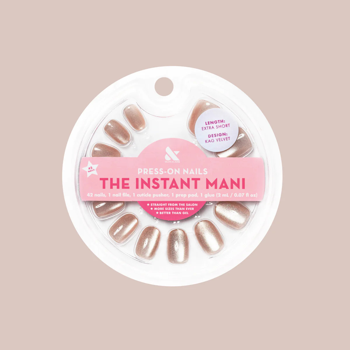 Velvet KAG - Press-On | Extra Short | Round | Olive & June