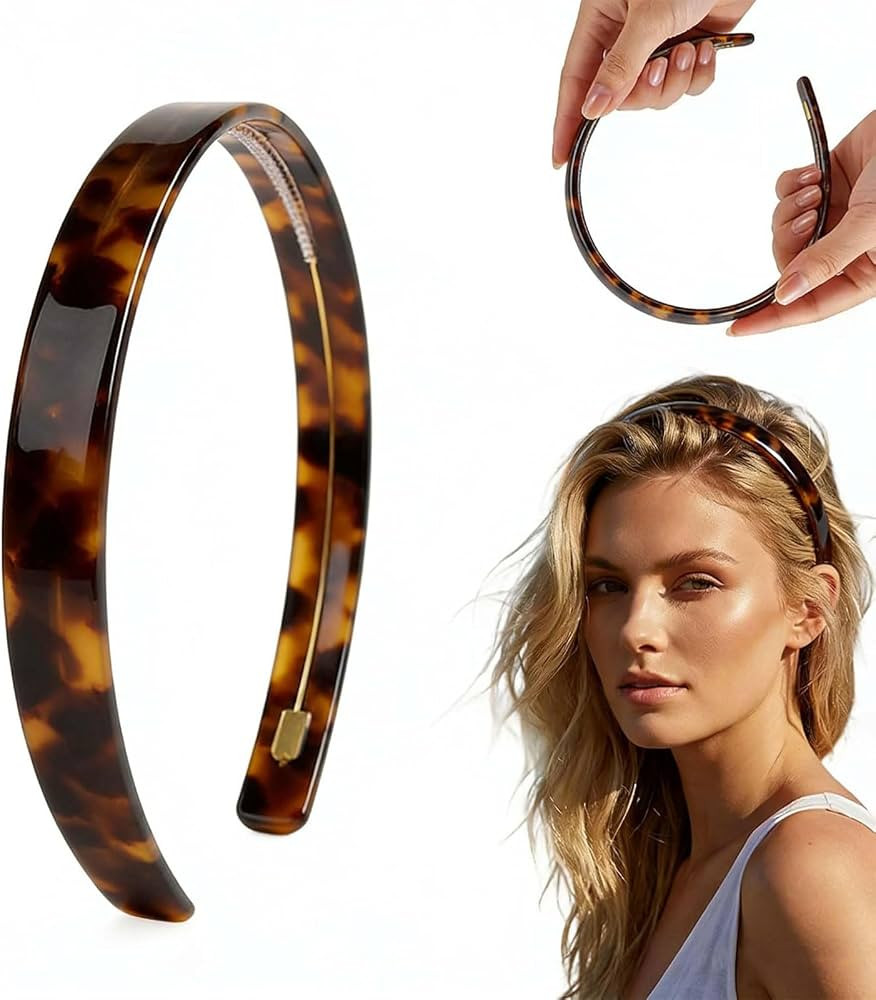 Tortoiseshell-Effect Headband \u2013 Women\u2019s Hair Band with Strong Hold and Secure Grip \u20... | Amazon (UK)