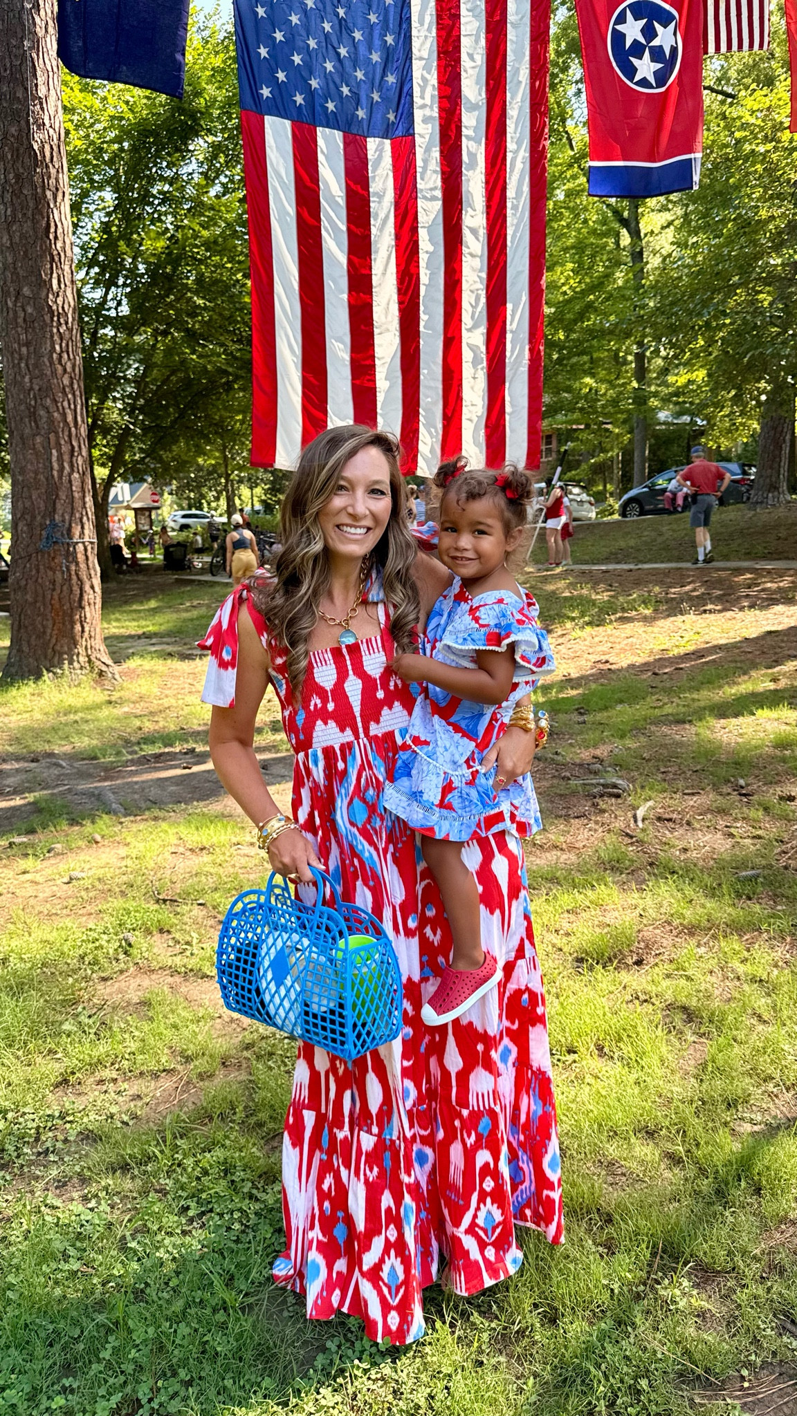 American girls ready to celebrate America on 4th of July in our mom and me  red, white and blue Patriot outfits

#LTKmomlife #LTKootd #LTKKids