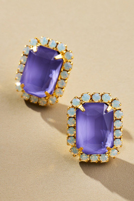 The Pink Reef Neon Gem Stud Earrings | Anthropologie (US)