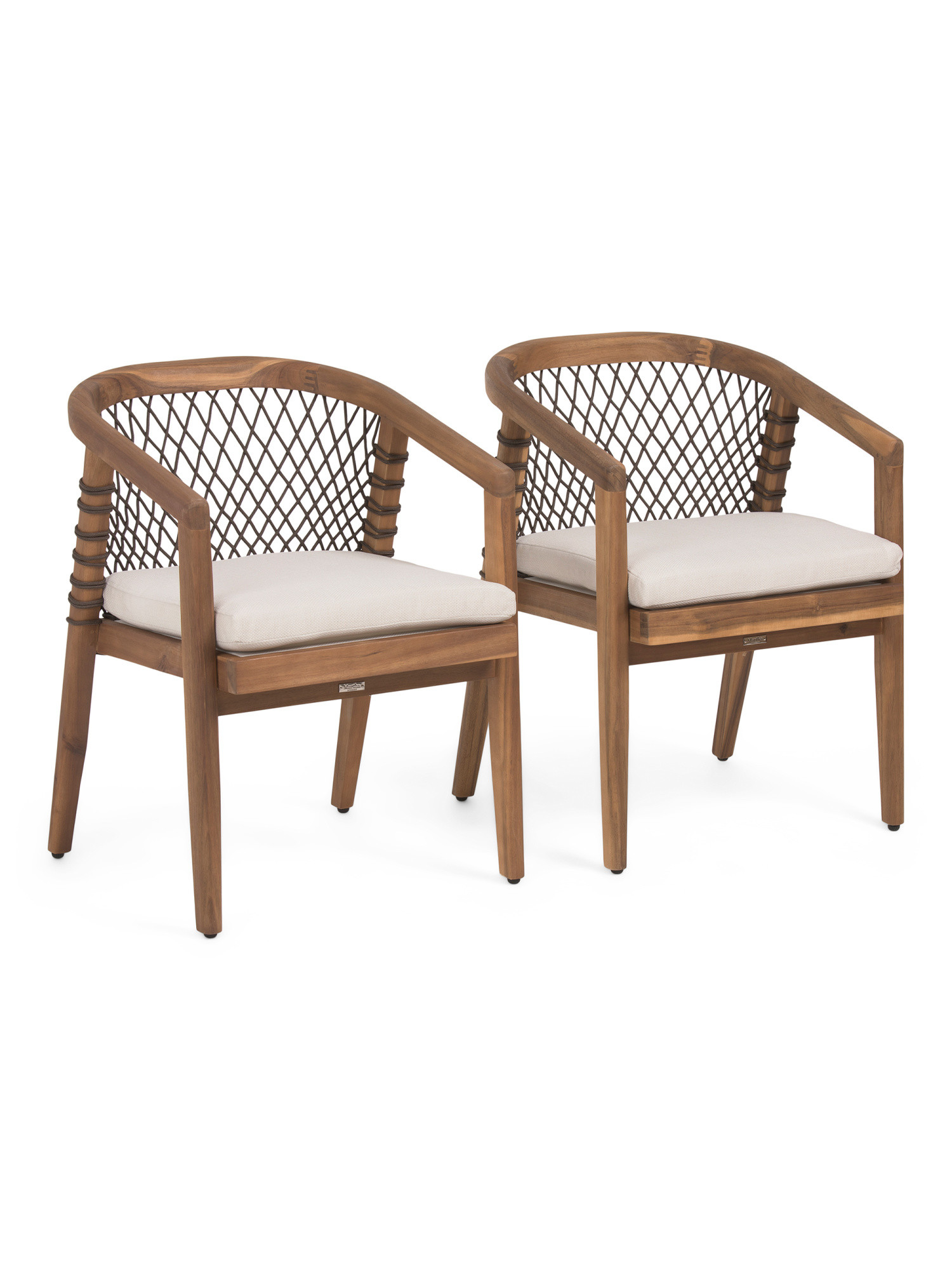 Set Of 2 22x30 Outdoor Rope Dining Chairs | TJ Maxx