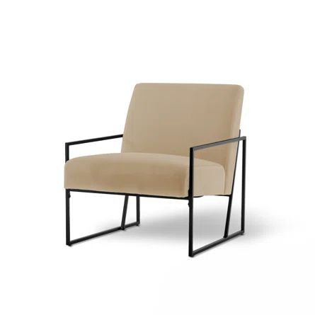 Burbuqe Industrial Metal Arm Accent Chair | Wayfair North America