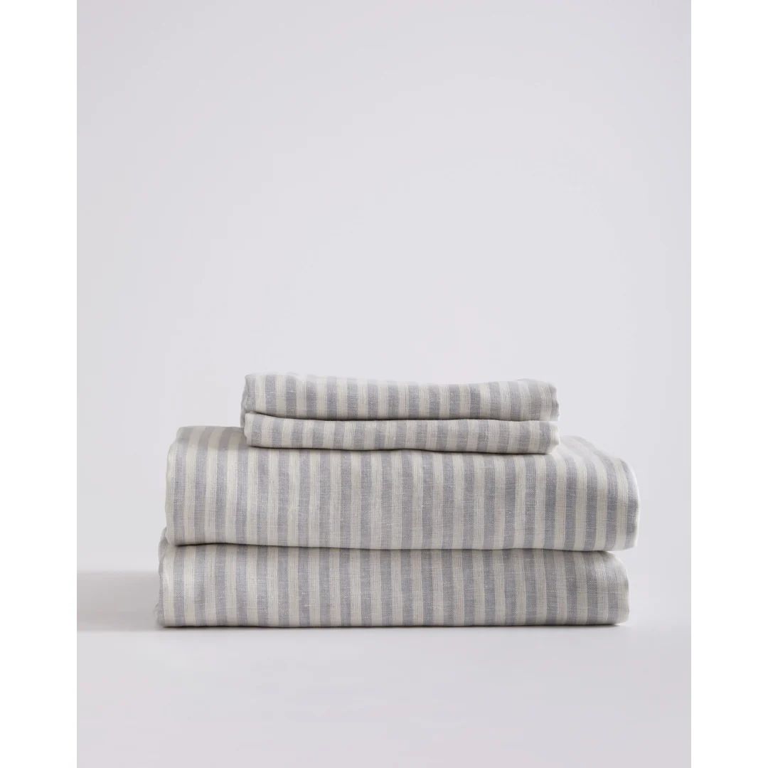 European Linen Stripe Sheet Set | Quince