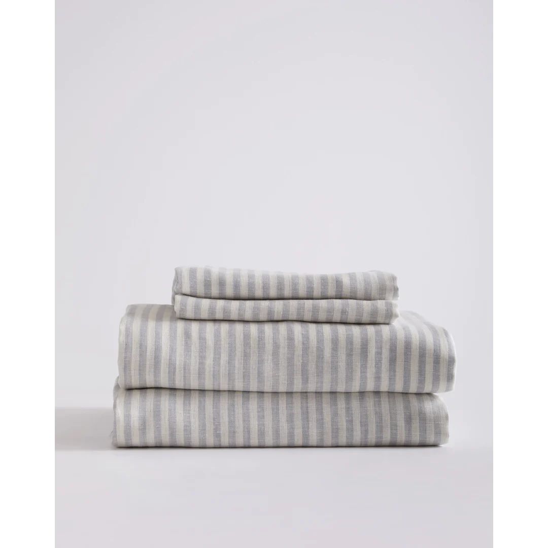 European Linen Stripe Sheet Set | Quince