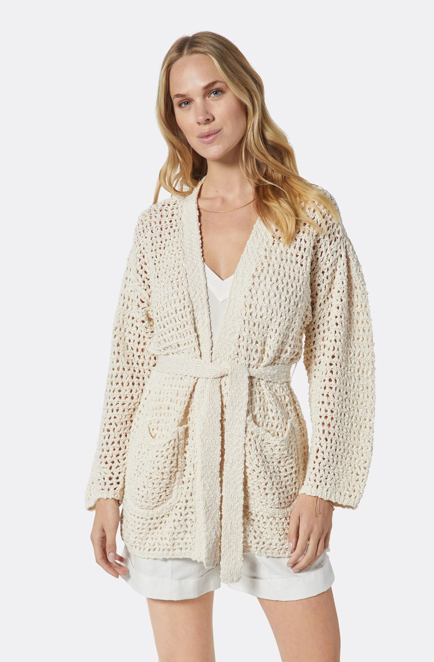 Women's Tan Knit Cotton Soledad Cardigan – Joie | Joie