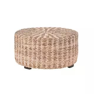 East At Main Langdon 36 in. Brown Medium Round Wood Coffee Table TT-JV-ABL401 - The Home Depot | The Home Depot