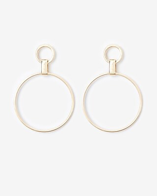 Double Circle Link Drop Earrings | Express