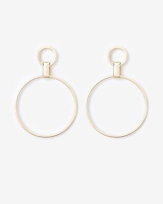 Double Circle Link Drop Earrings | Express