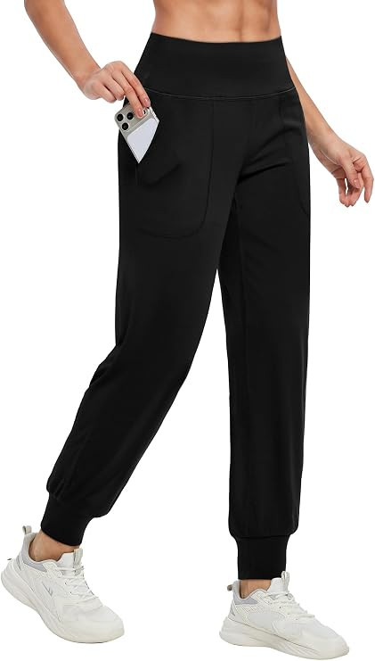 Alaroo Women's Joggers Pants 27" High Waisted Athletic Workout Sweatpants for Lounge Running Yoga... | Amazon (US)