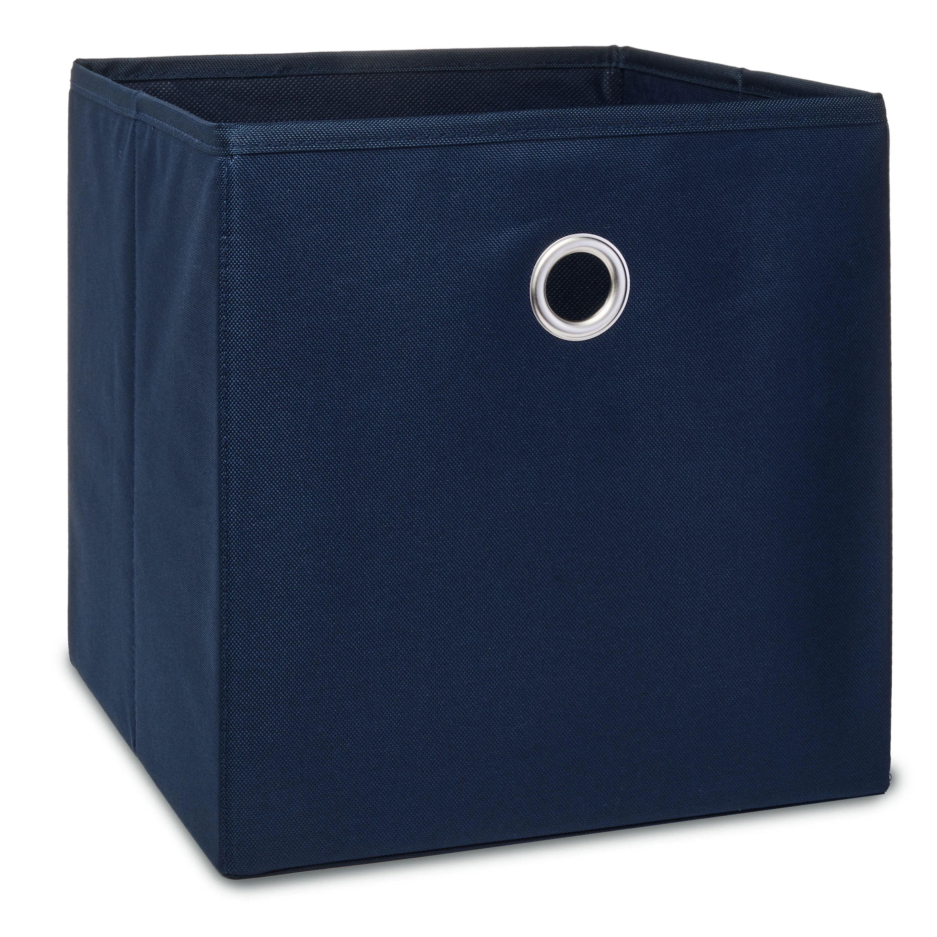 Mainstays Collapsible Fabric Cube Storage Bins (10.5" x 10.5"), 4 Pack, Blue Cove - Walmart.com | Walmart (US)