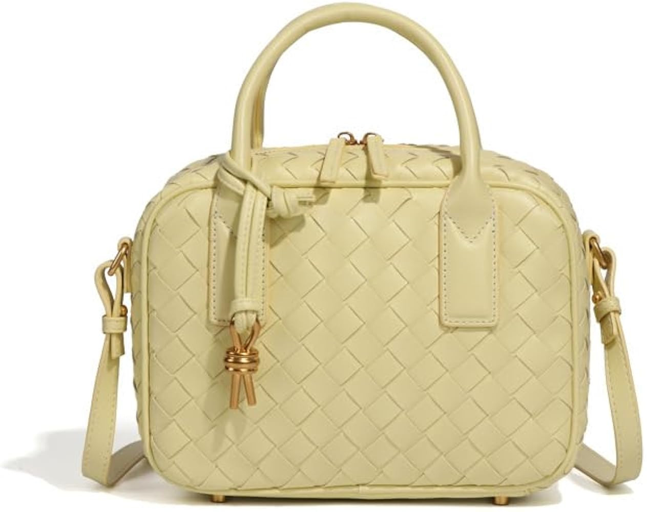 Trendy Woven Crossbody Bag for Women - Woven Top Handle Satchel Handbag - Weaved Hand Purse for L... | Amazon (US)