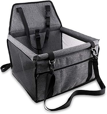 Petbobi Pet Reinforce Car Booster Seat for Dog Cat Portable and Breathable Bag with Seat Belt Dog... | Amazon (US)