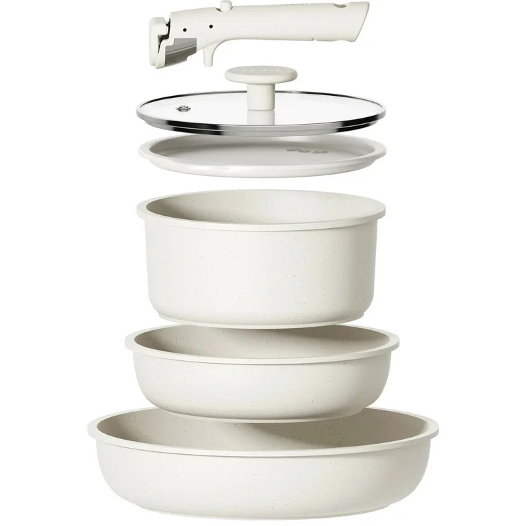 Carote Nonstick Detachable Pots and Pans Set, 6 Pieces Induction Cookware Set, Oven/Dishwasher Sa... | Walmart (US)