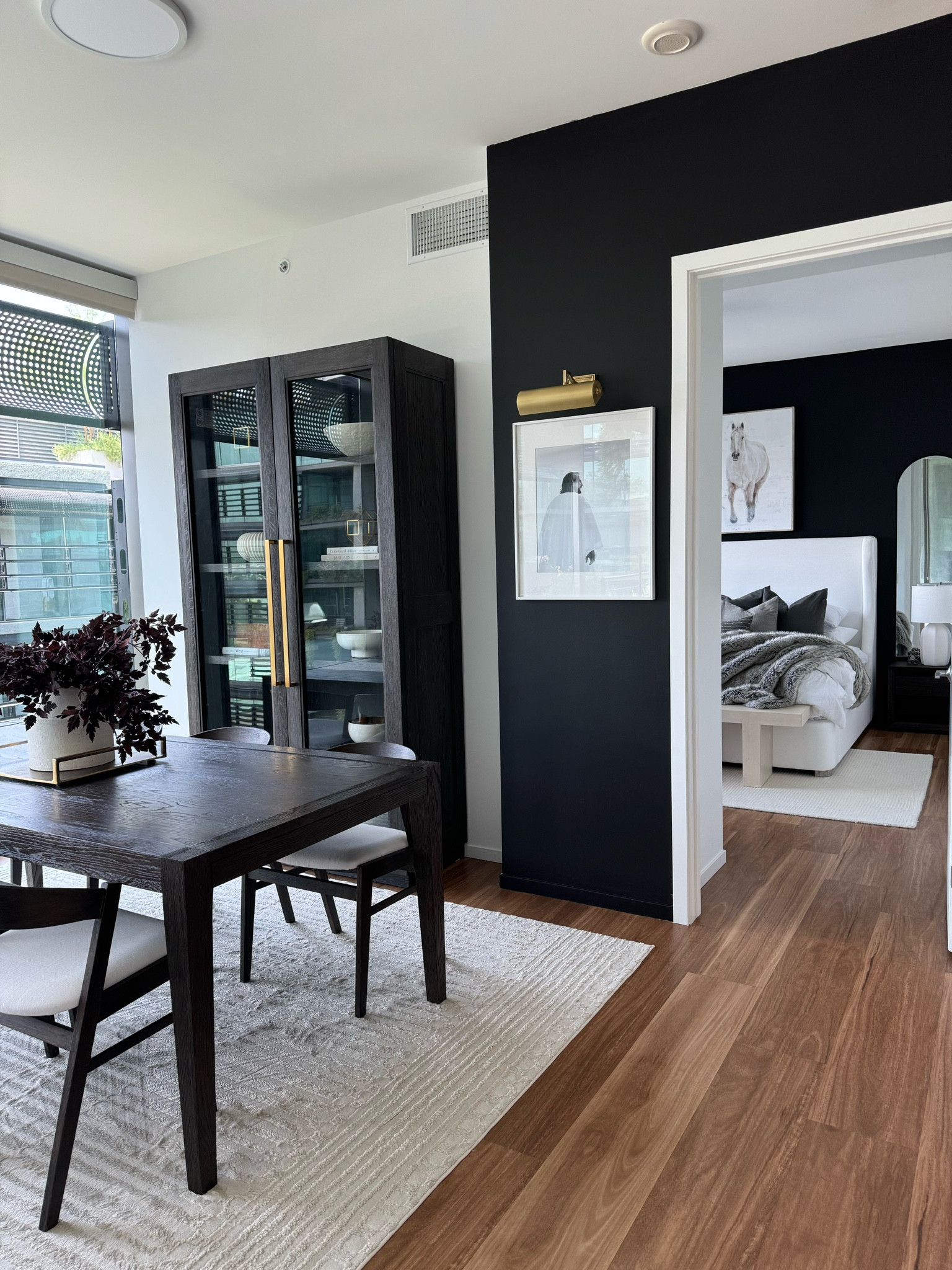 Organic Modern home styling🖤

Fall leaves, glass cabinet, wingback bed, bedroom mirrors, lamps, neutral decor

#LTKHome #LTKStyleTip