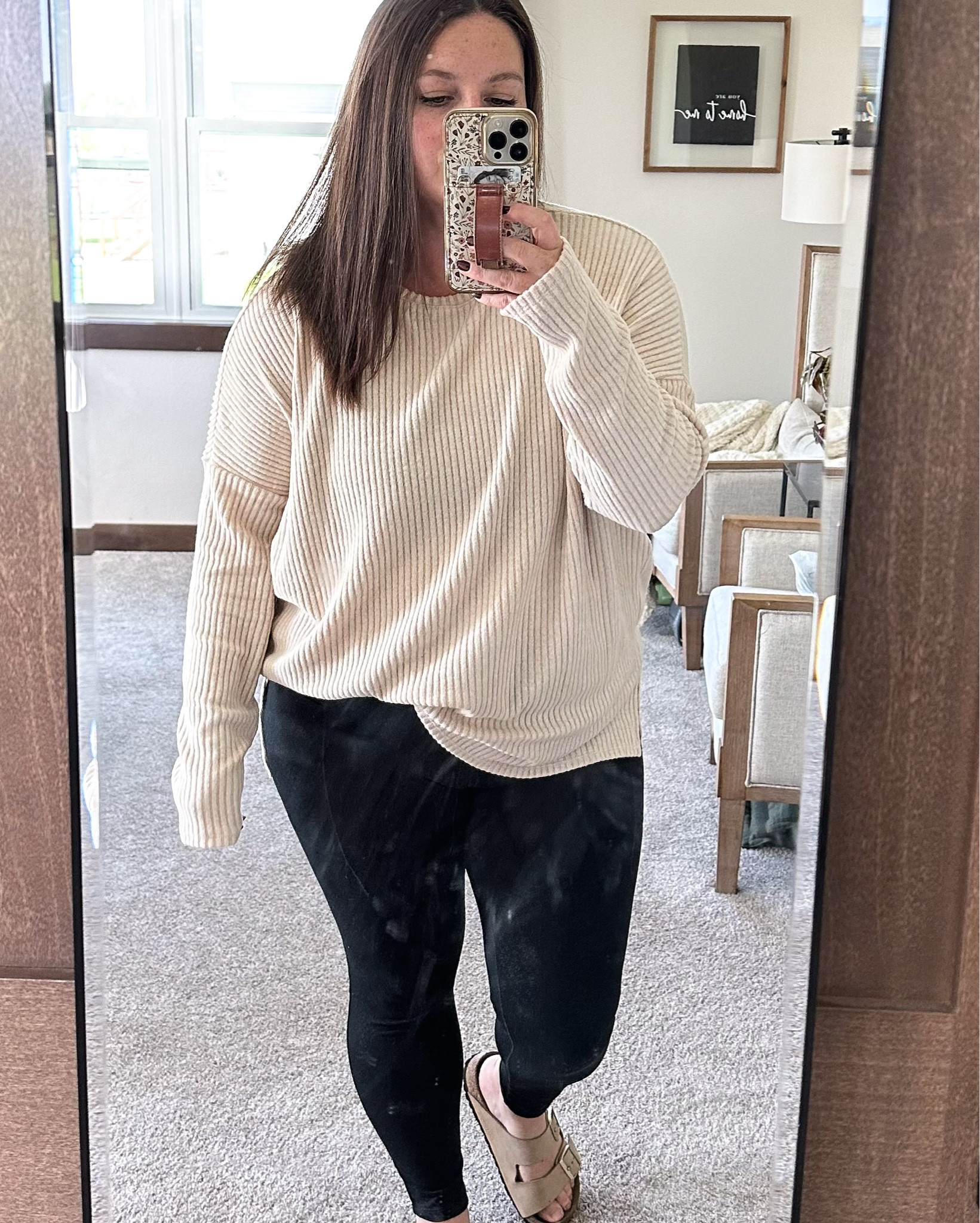 For $16 I’d say this ribbed tunic sweater is a win. It’s thin, lightweight, stretchy, and soft. Also, oatmeal in color? Yes please! Runs TTS for an oversized look  

#LTKSeasonal #LTKMidsize #LTKFindsUnder50