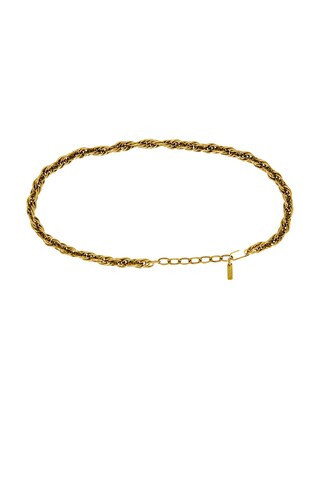 Saint Laurent Chain Belt in Light Bronze Free - Metallic Gold. Size 75 (also in ). | FWRD 