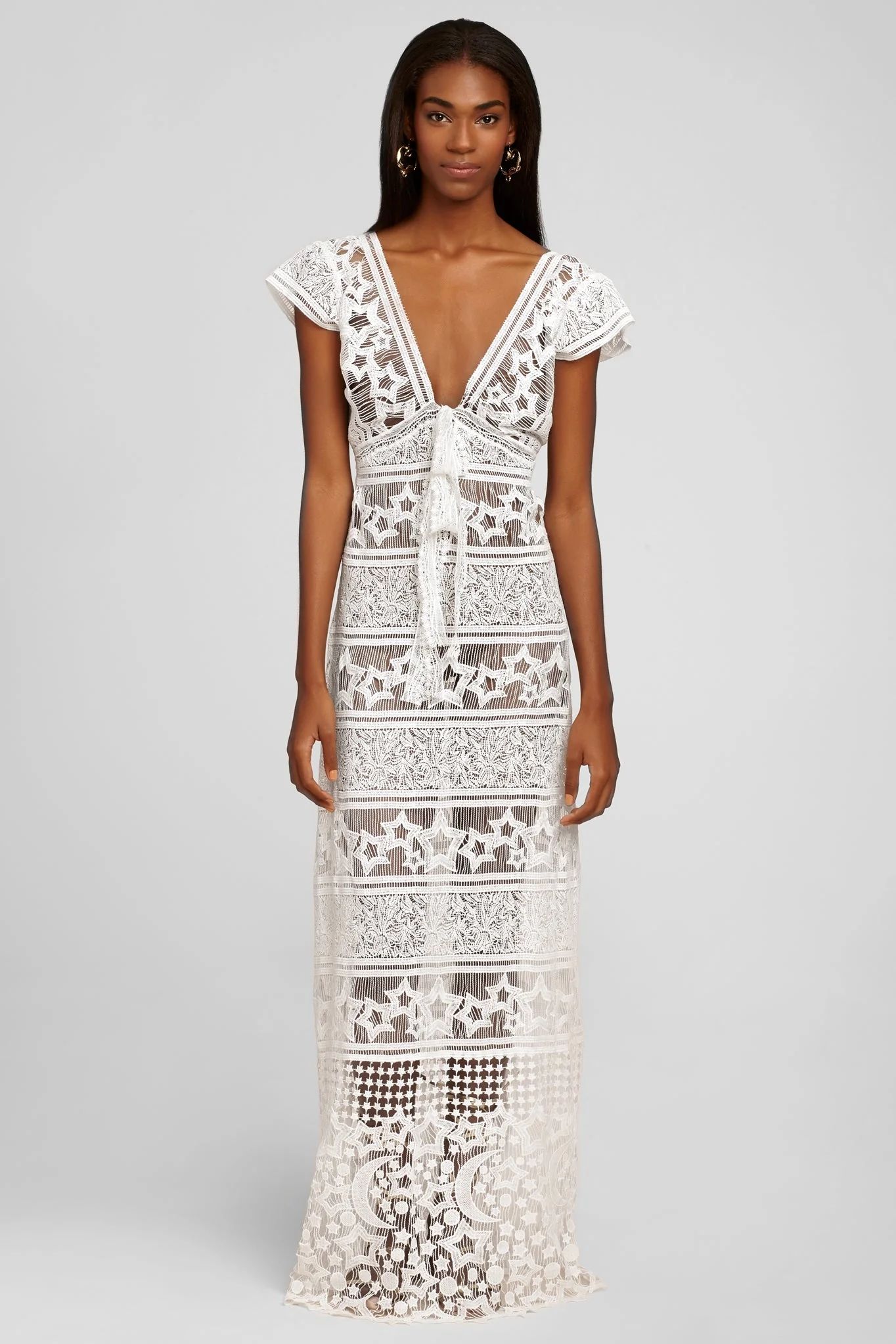 Reina Starlight Lace Dress by Miguelina | Support HerStory
