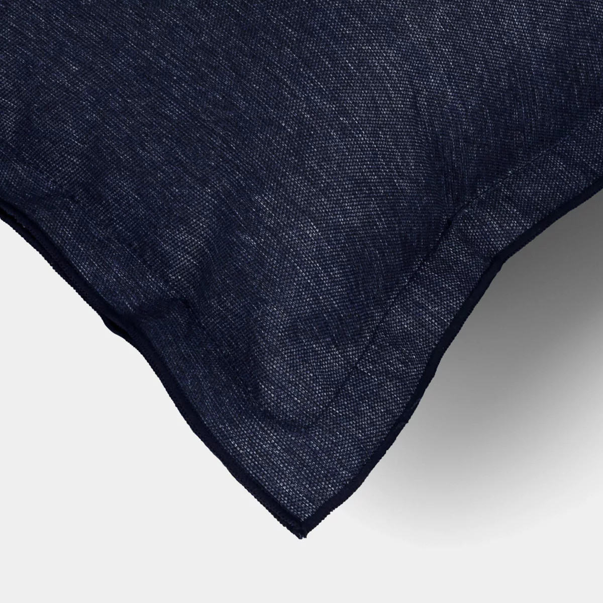 20"x20" Heathered Solid Double Flange Pillow Navy - Threshold\u2122 | Target