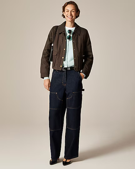Cropped Barn Jacket™ in ripstop cotton | J. Crew US