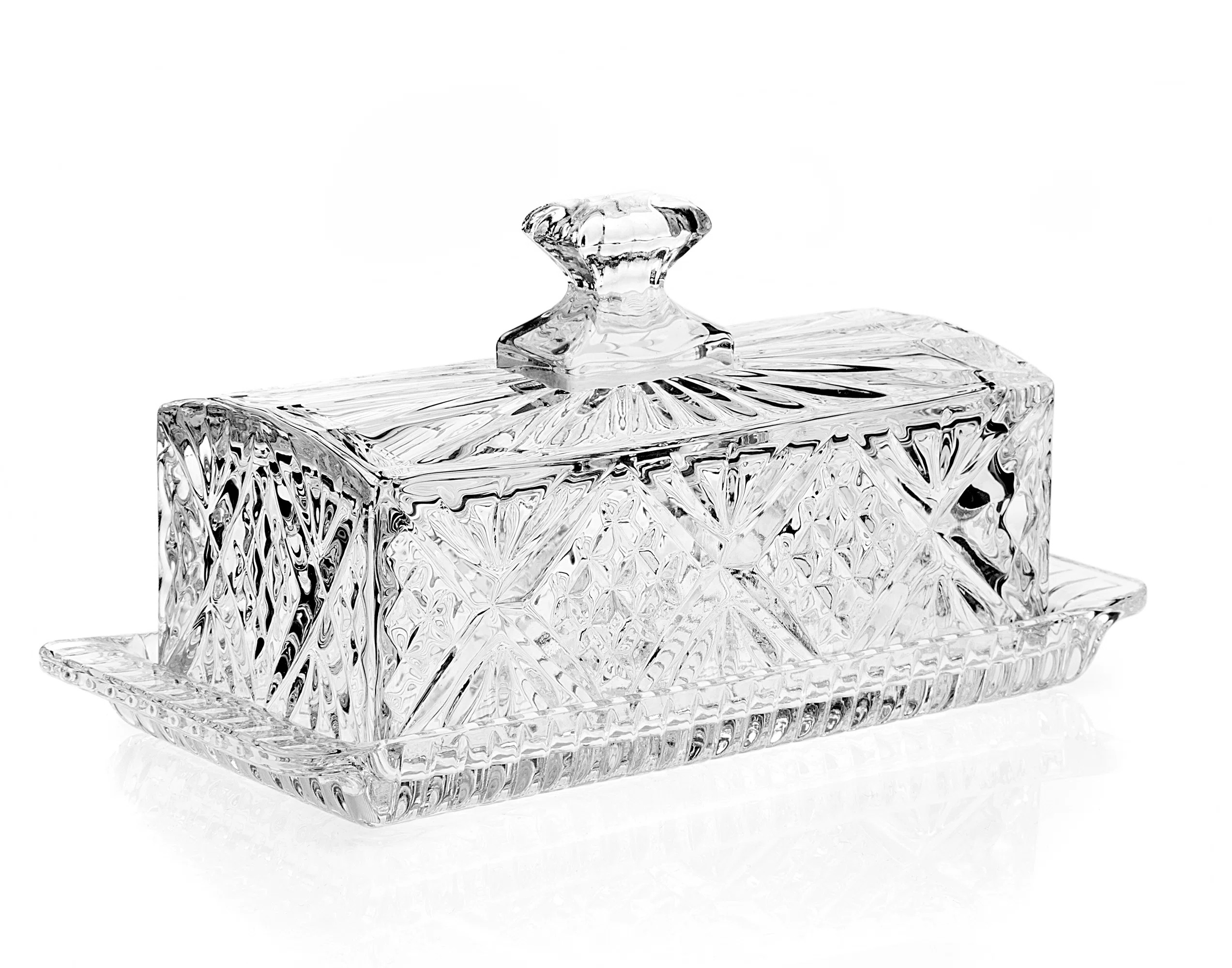 Godinger Silver Art Co Dublin Crystal Butter Dish & Reviews | Wayfair | Wayfair North America