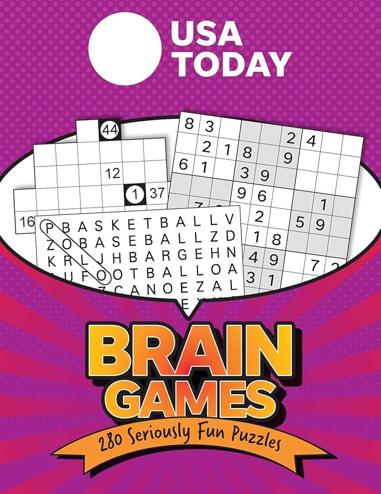 USA TODAY Brain Games: 280 Seriously Fun Puzzles (USA Today Puzzles) | Amazon (US)