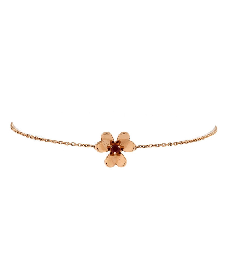 Pre-Owned Van Cleef & Arpels Mini Frivole Bracelet 18K Rose Gold with Ruby | Bloomingdale's (US)